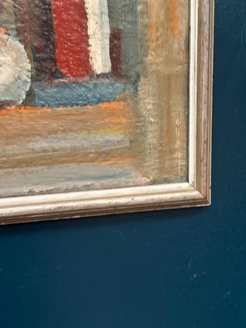 Original Swedish Oil on Canvas – “Still Life” by Bengt Delefors – Signed – Vintage & Framed