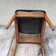 Series of 4 Old Scandinavian Chairs Wood Teck - Skai Skaï Black Vintage
