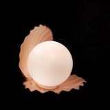 Salmon pink shell lamp
