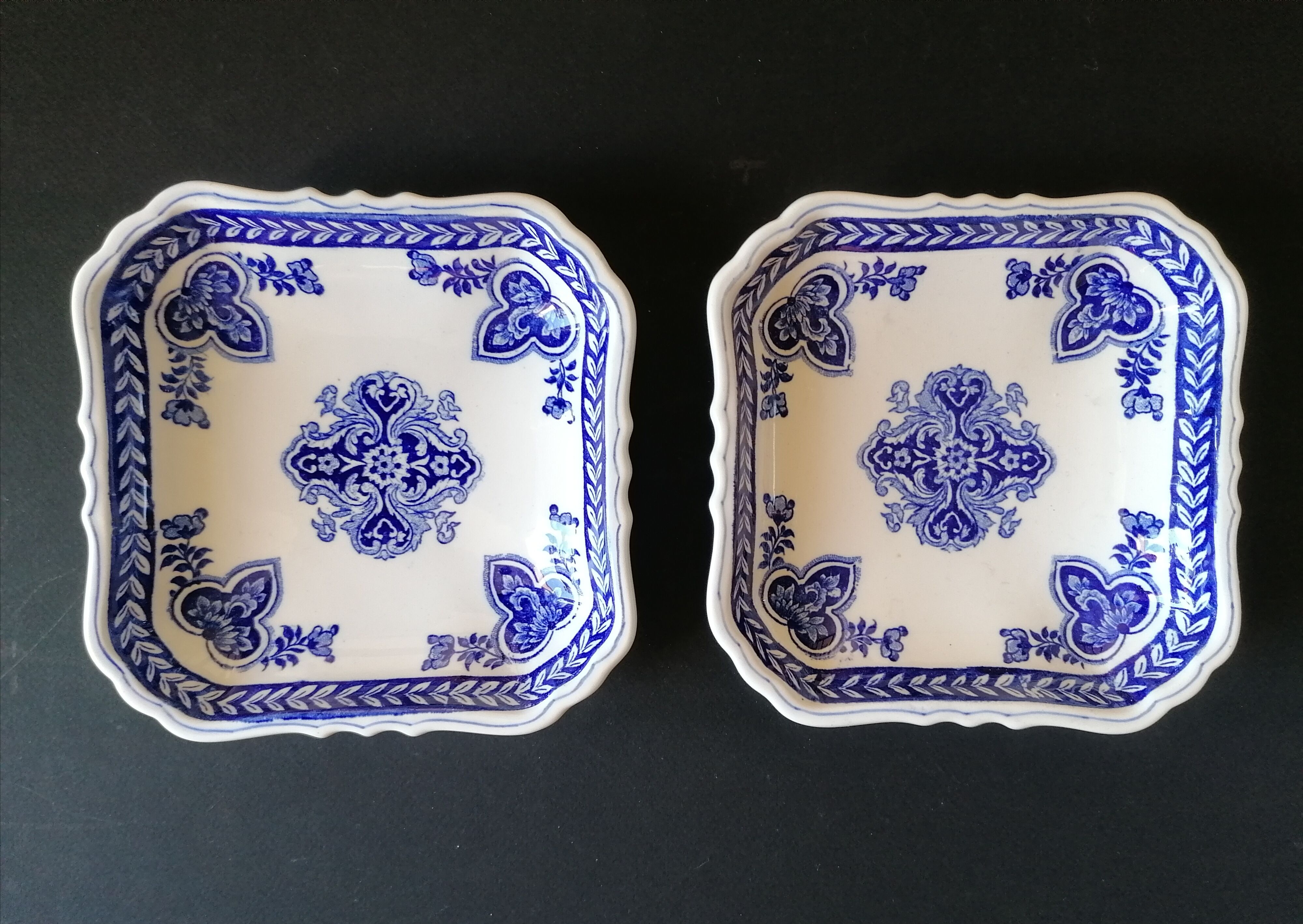 Empty pocket Gien blue and white