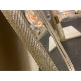 Impressive “Torciglione” Murano Glass Wall Mirror in Barovier Style