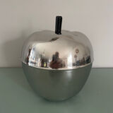 1970s chrome apple-shaped ice bucket