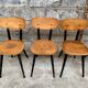 Série de 6 chaises bistrot estampillées Baumann