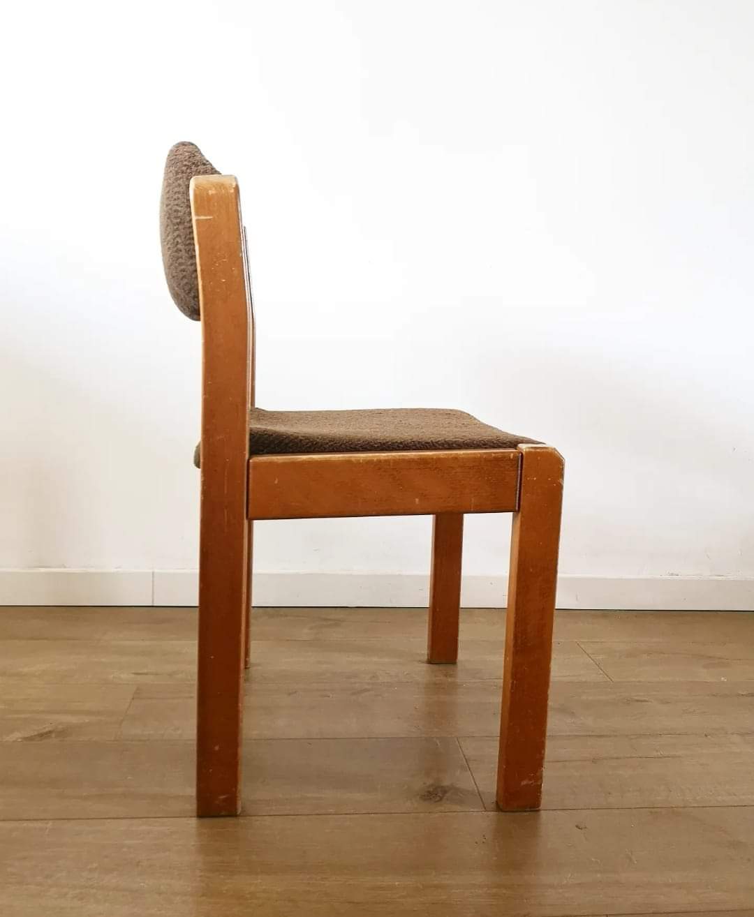 Set of 4 fabric chairs 60s