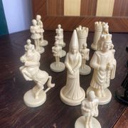 Large Vintage Medieval Chess Set Ajedrez Fantasia