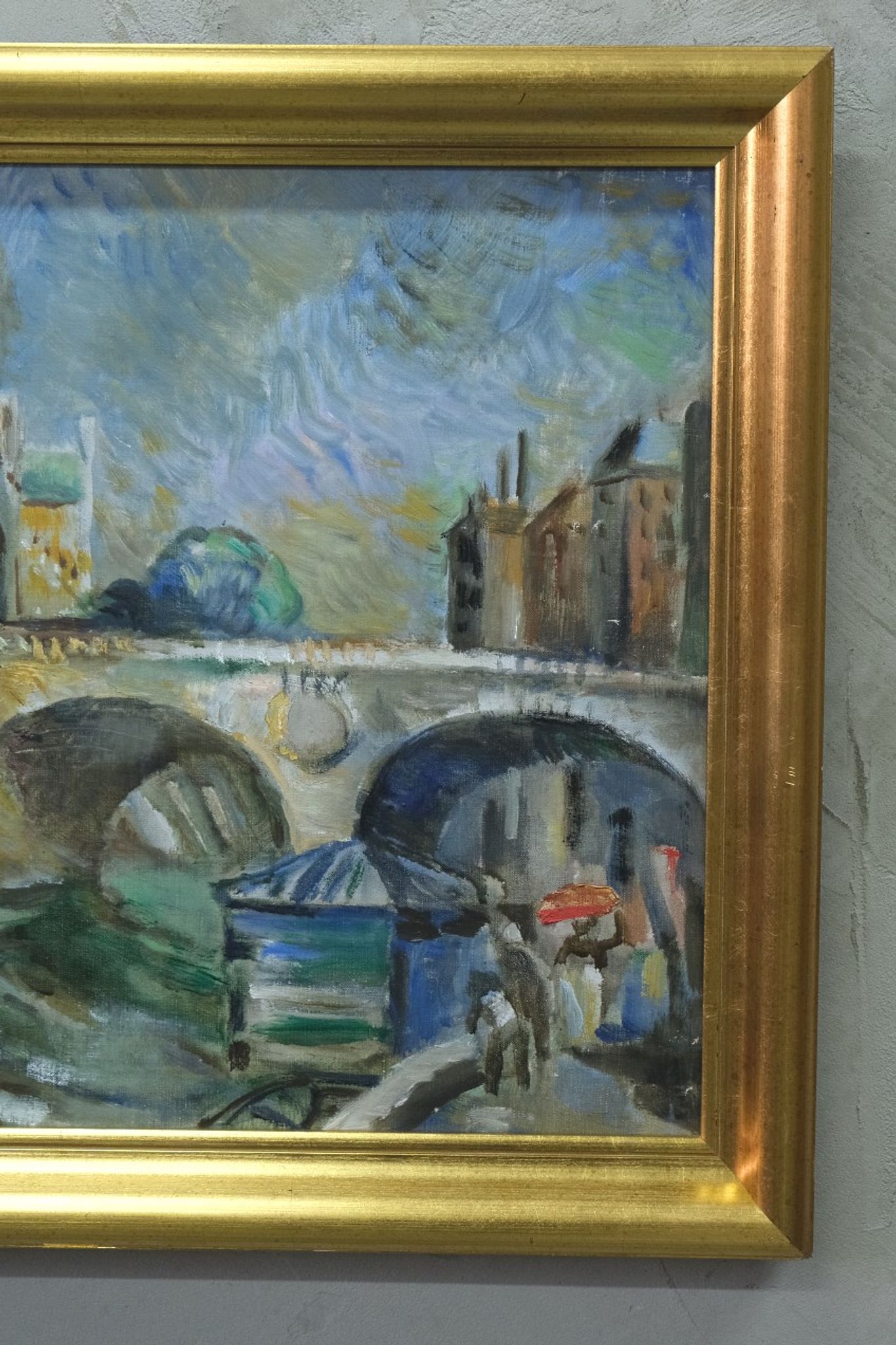 Jules Schyl (1893-1977), Swedish Modern Painting, 1960s, Oil on Canvas, Framed