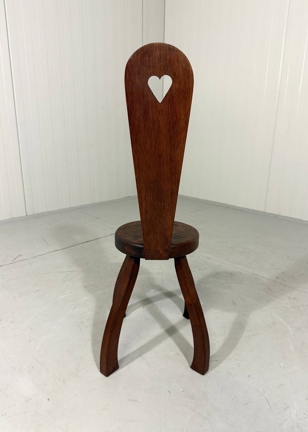 Brutalist rustic small chair stool side table plant table 1960’s