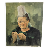Oil on canvas The Breton