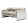 Cassina Maralunga 2-seater sofa by Vico Magistretti off-white with subtle pattern
