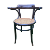 Viennese curved wood armchair FISCHEL circa 1920