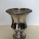 Silver metal vase