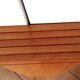 Black metal and wood shelf 60/70