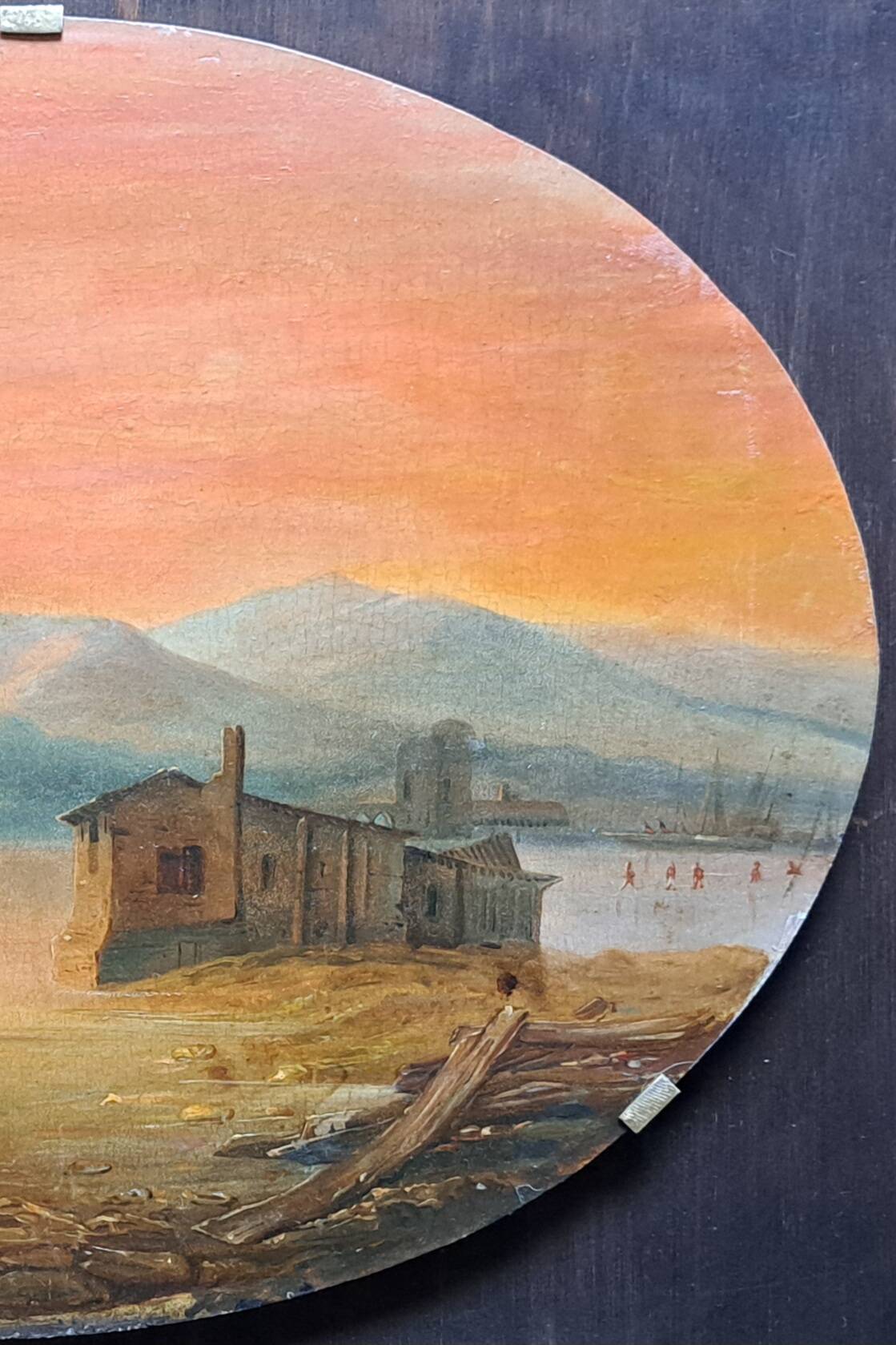 Impressionist painting - Signed seascape - 19th century Italian school