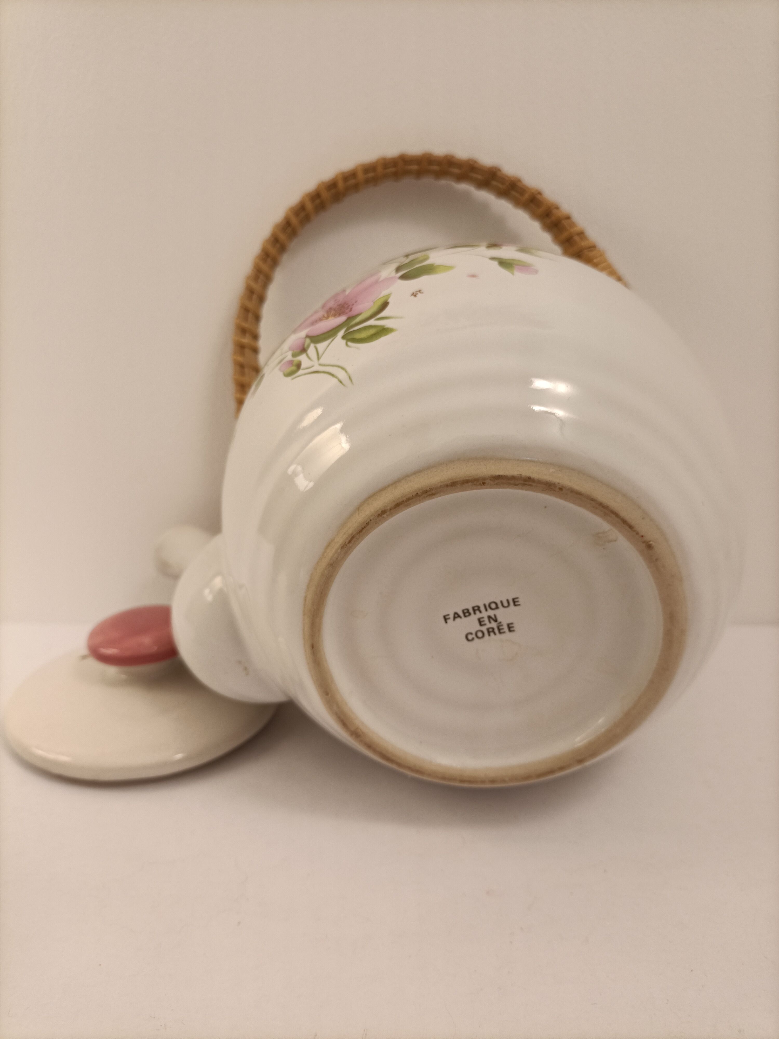 Théière coréen vintage avec 6 tasses