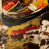 Mixed media technique in the style of Stefania Gagliardi.