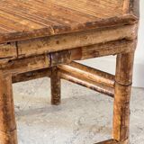 Vintage bamboo coffee table