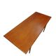 Table basse teck danoise années 60, design scandinave organique