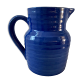 Ancient blue pitcher made in france