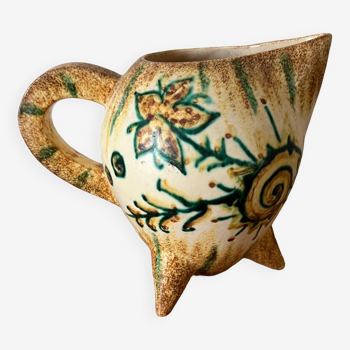 Polychrome earthenware pitcher – Paul Fouillen