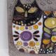 Large wall ceramic Cat by Renate Rhein