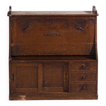 Antique Japanese writing desk with drop leaf – Taishō period, Japan, circa 1920
