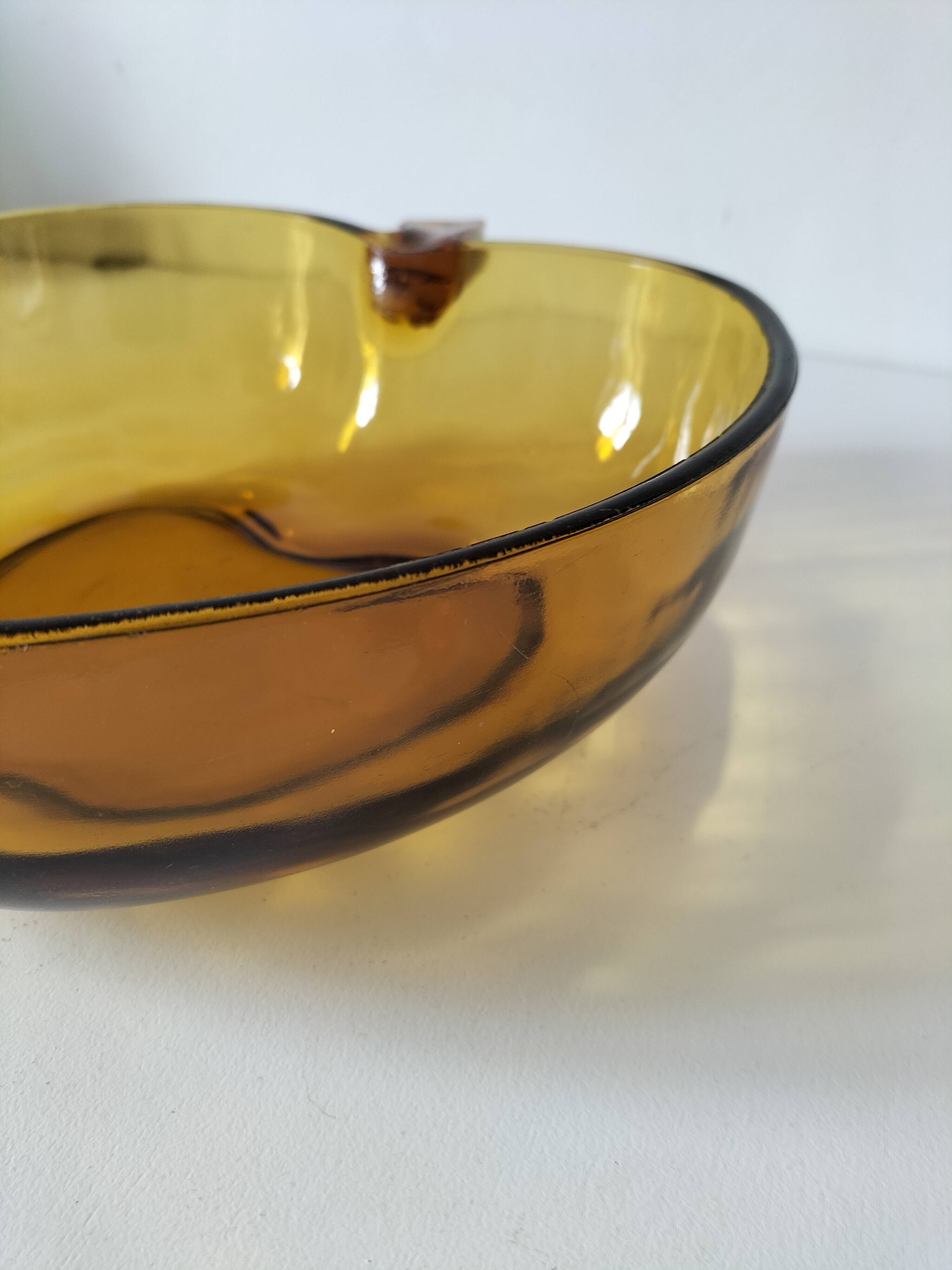 Saladier vintage pomme verre pressé