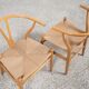 Midcentury pair of original Wishbone Chairs by Hans Wegner for Carl Hansen & Søn