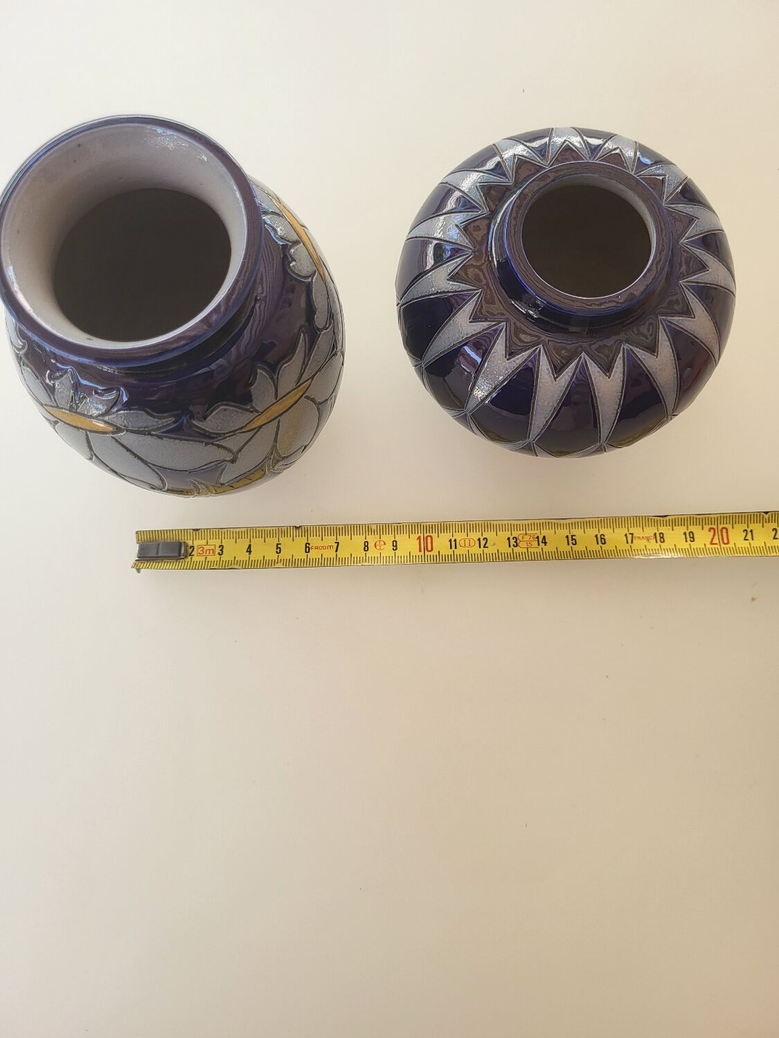 Lot de 2 vases alsaciens