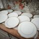 Set of 11 flat plates in Limoges porcelain by Maison Lanternier & C.