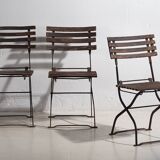 Anciennes chaises d’extérieur (c.1920). Ensemble de 3 pièces #33