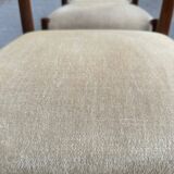 6x Chaises n°77 - Otto Moller-Teck et tissu d'origine-1960's