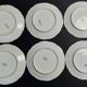 Dessert plates series of six Limoges Legrand porcelain