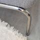 Chauffeuse fauteuil design vintage des années 70 bouclette
