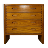 1960s Vintage Danish Teak Dresser Chest of Drawers by Niels Bach