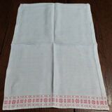 Series of three linen thread table runners from the early 20th century