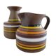 Bitossi Ceramic Vase and Pitcher Set by Aldo Londi, Handmade in Italy