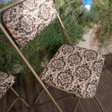Set of 2 folding vintage chairs