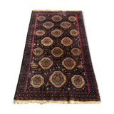 Ancien tapis oriental 111x195 - dominante bleu