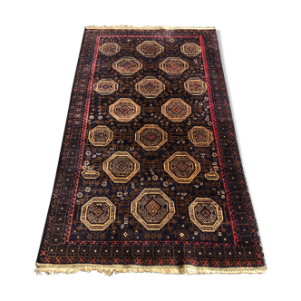 Old oriental carpet 111x195 - dominant blue