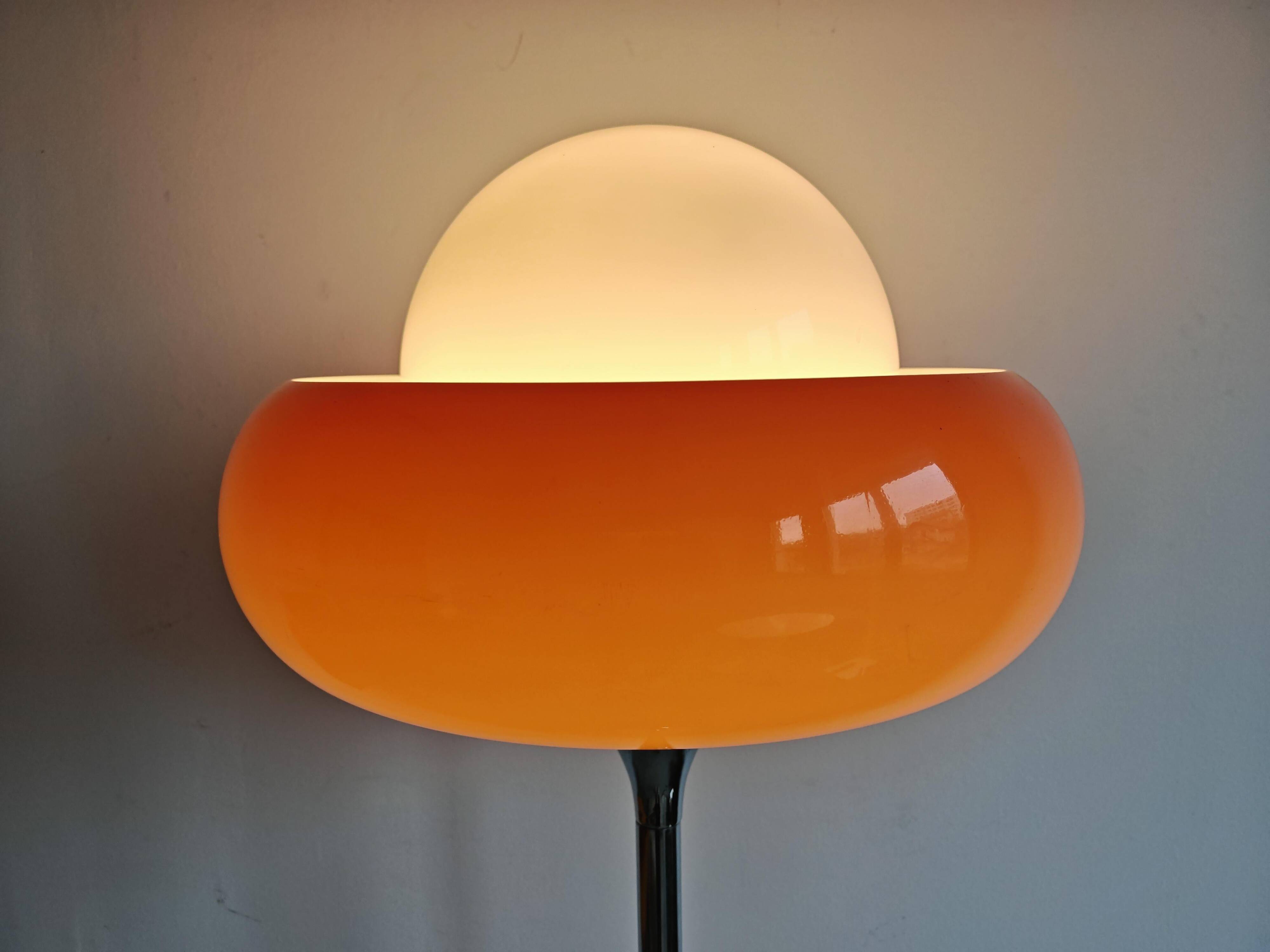 Mid Century Modern Floor Lamp "Jadran" or "Tulip" by Harvey Guzzini