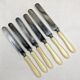 6 antique dessert cheese knives from the 19th century