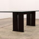 Tito Agnoli for Matteo Grassi leather dining table and six chairs