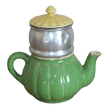 Selfish or miniature coffee maker green and yellow
