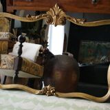 Louis XV style mirror in vintage gilded wood 70