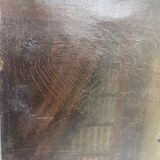 Old painting, portrait of a man of letters signed dated 1863