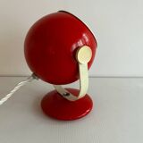 Red 70s eyeball table lamp