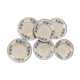 Set of earthenware plates of Longwy Fismes late nineteenth