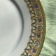 6 plates in limoges porcelain pattern old floral frieze