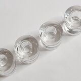 Set of four crystal candlesticks design "Rasteli"