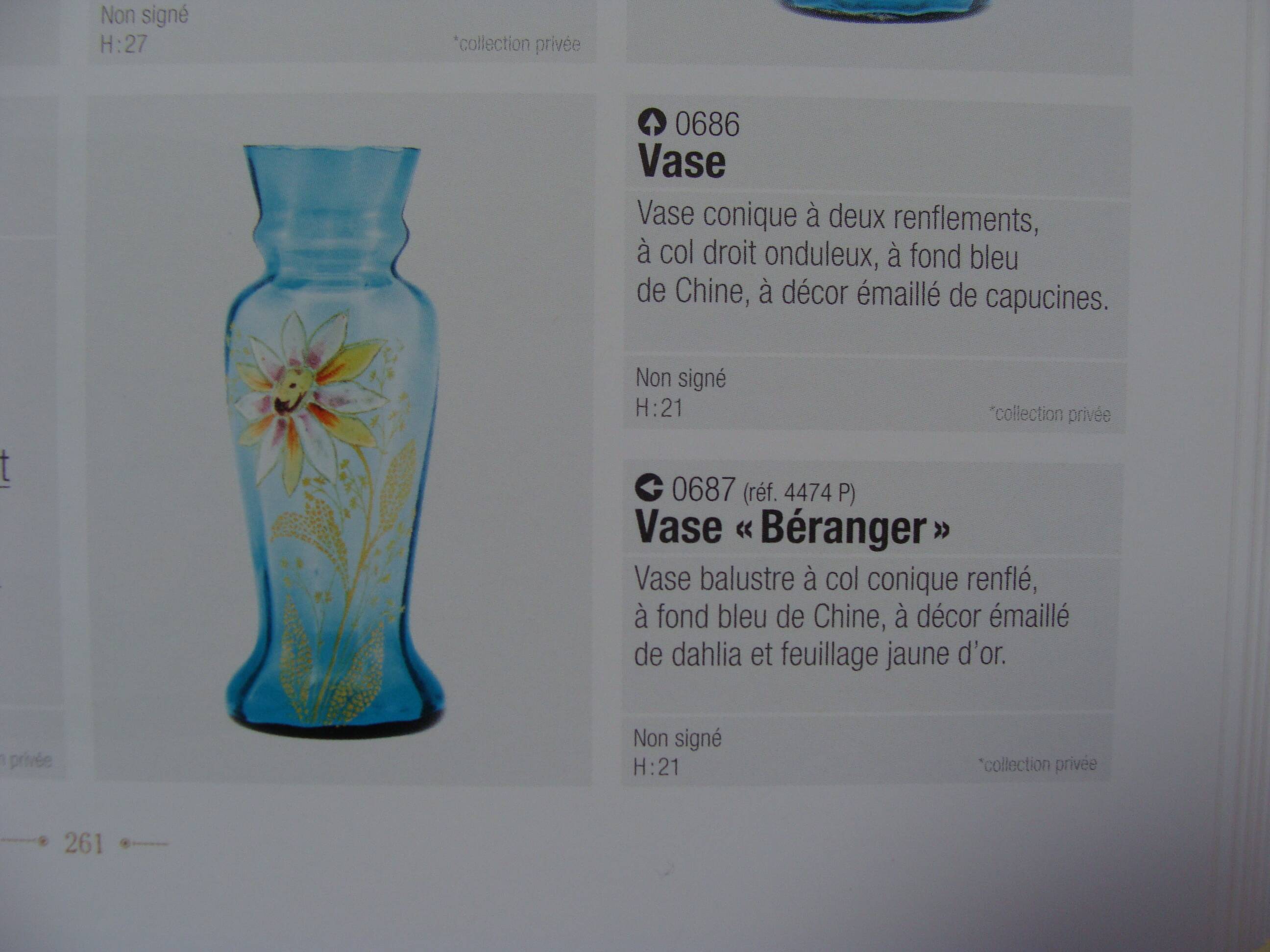 Legras vase with dahlia